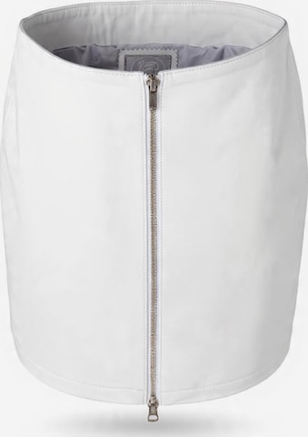 Jupe 'Lederrock als kurzer Minirock' Be Noble en blanc : devant