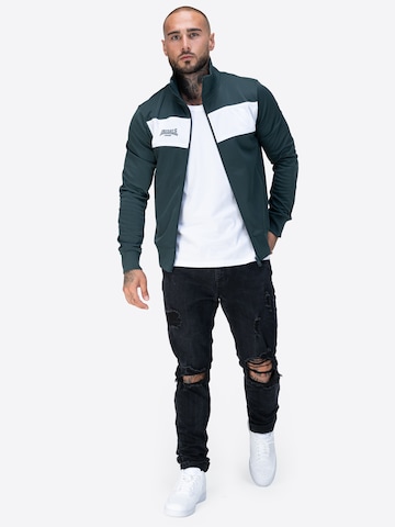 LONSDALE Sweatjacke 'Alnwick' in Grün