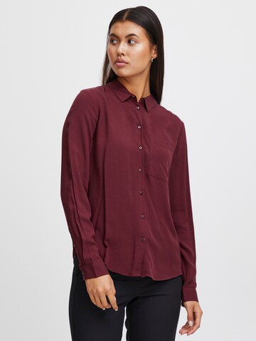 ICHI Blouse 'KATE' in Rood: voorkant