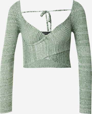 Pull-over Trendyol en vert : devant