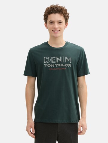 TOM TAILOR DENIM Shirt in Green: front