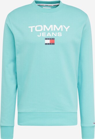 Tommy Jeans Mikina – modrá: přední strana