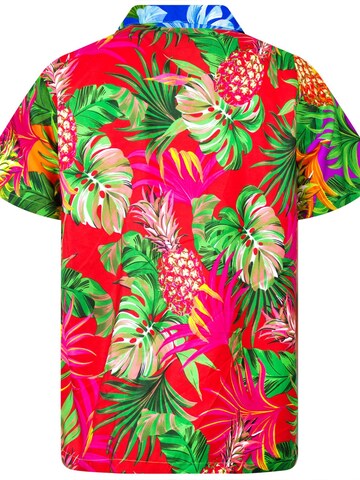 King Kameha Shirt 'Pineapple Leaves' in Mixed colors