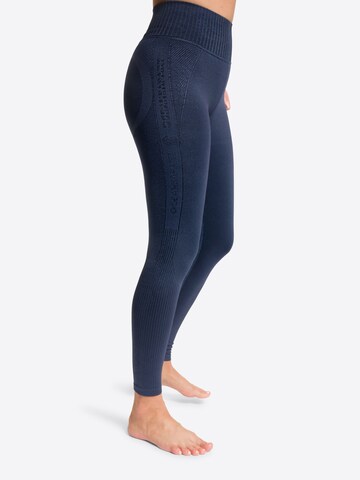 OCEANSAPART Skinny Workout Pants 'Riley' in Blue