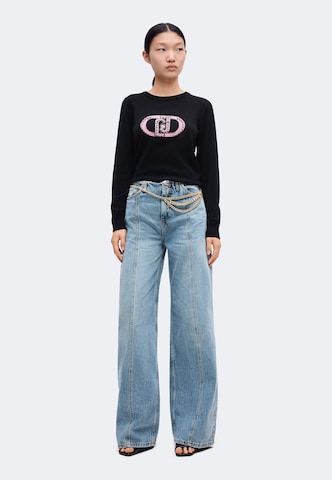 Liu Jo Bő szár Farmer 'PANT.FLARE NO WAISTBAND H.W.' - kék: elől