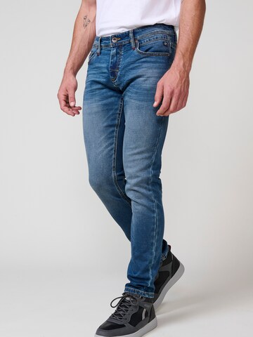 KOROSHI Slimfit Džíny – modrá: přední strana
