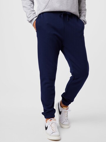 Lyle & Scott Tapered Broek in Blauw: voorkant