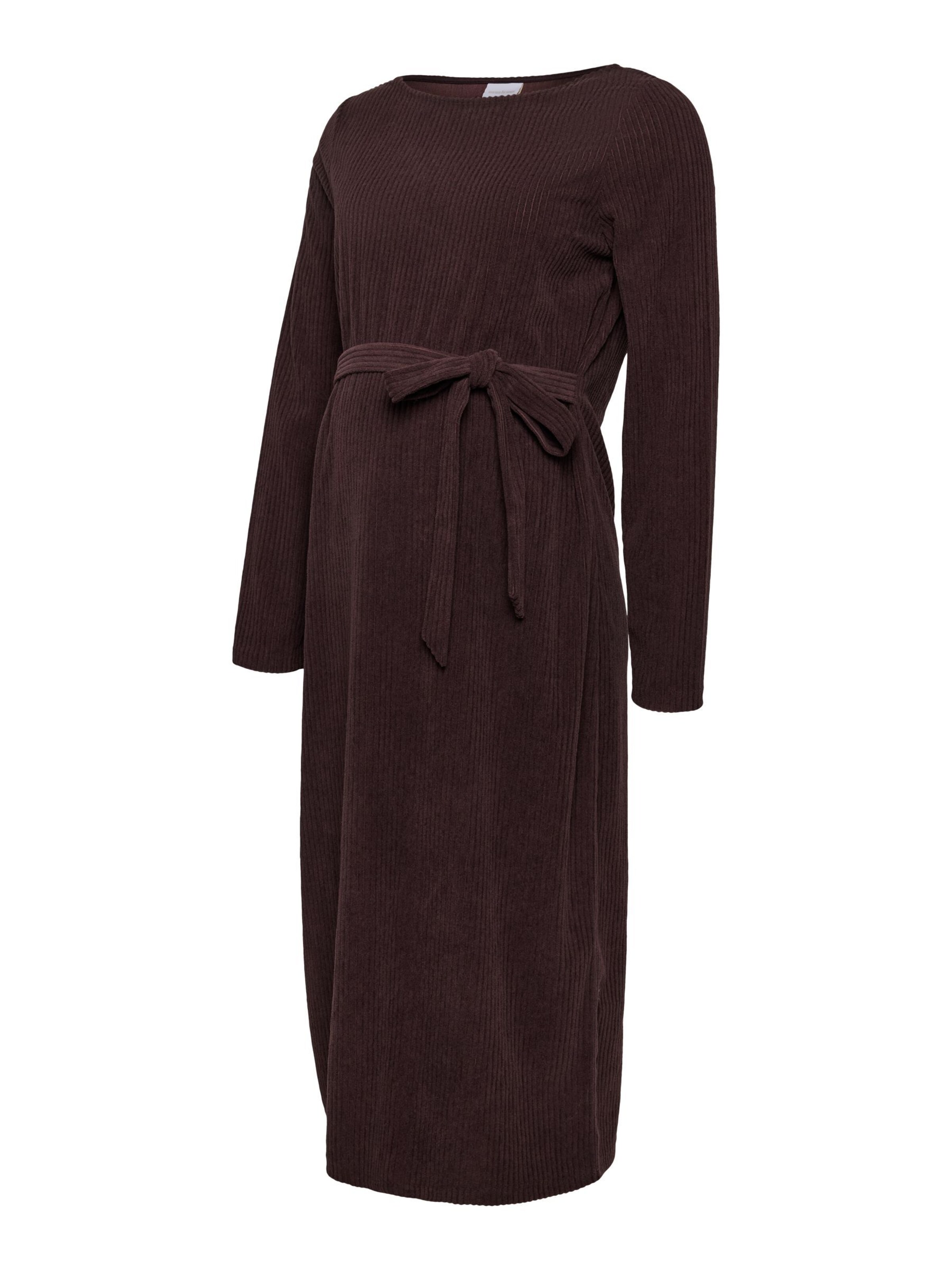 Robe MAMALICIOUS en marron : devant