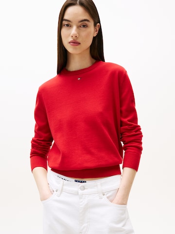 Pull-over 'ESSENTIAL' Tommy Jeans en rouge : devant