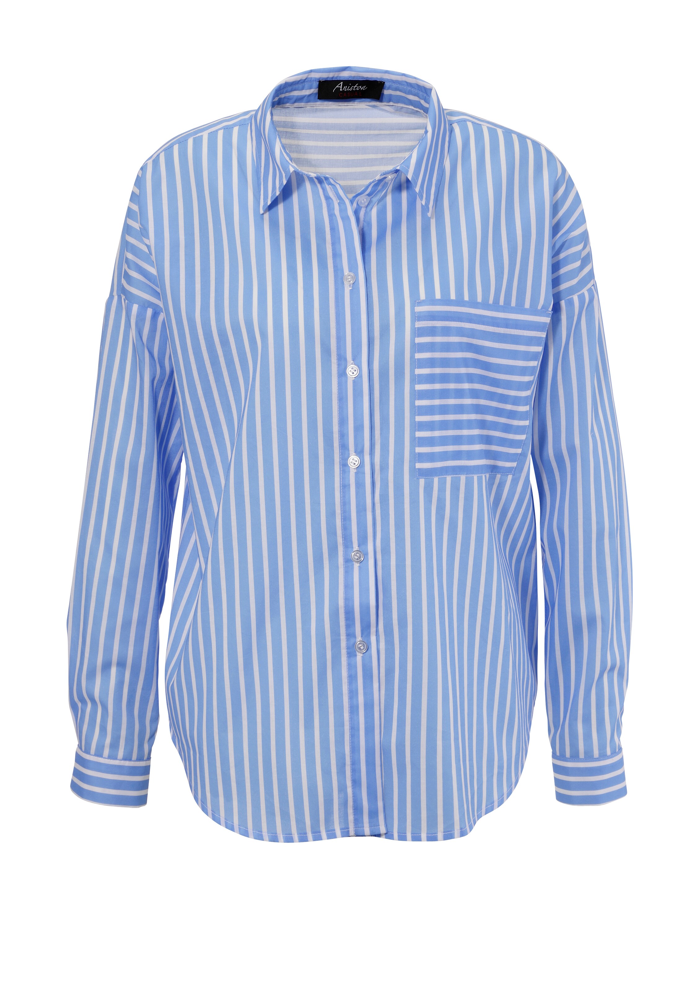 Aniston CASUAL Bluse in Blau: Vorderseite