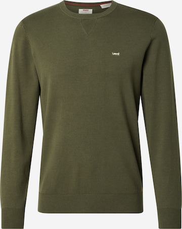 LEVI'S ® Свитер 'Lightweight Housemark Sweater' в Зеленый: спереди