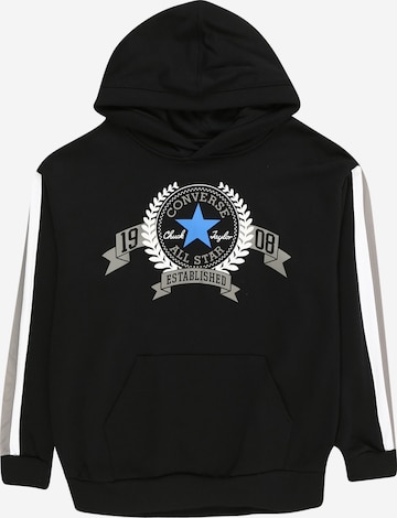 CONVERSE Sweatshirt 'CLUB' in Schwarz: predná strana