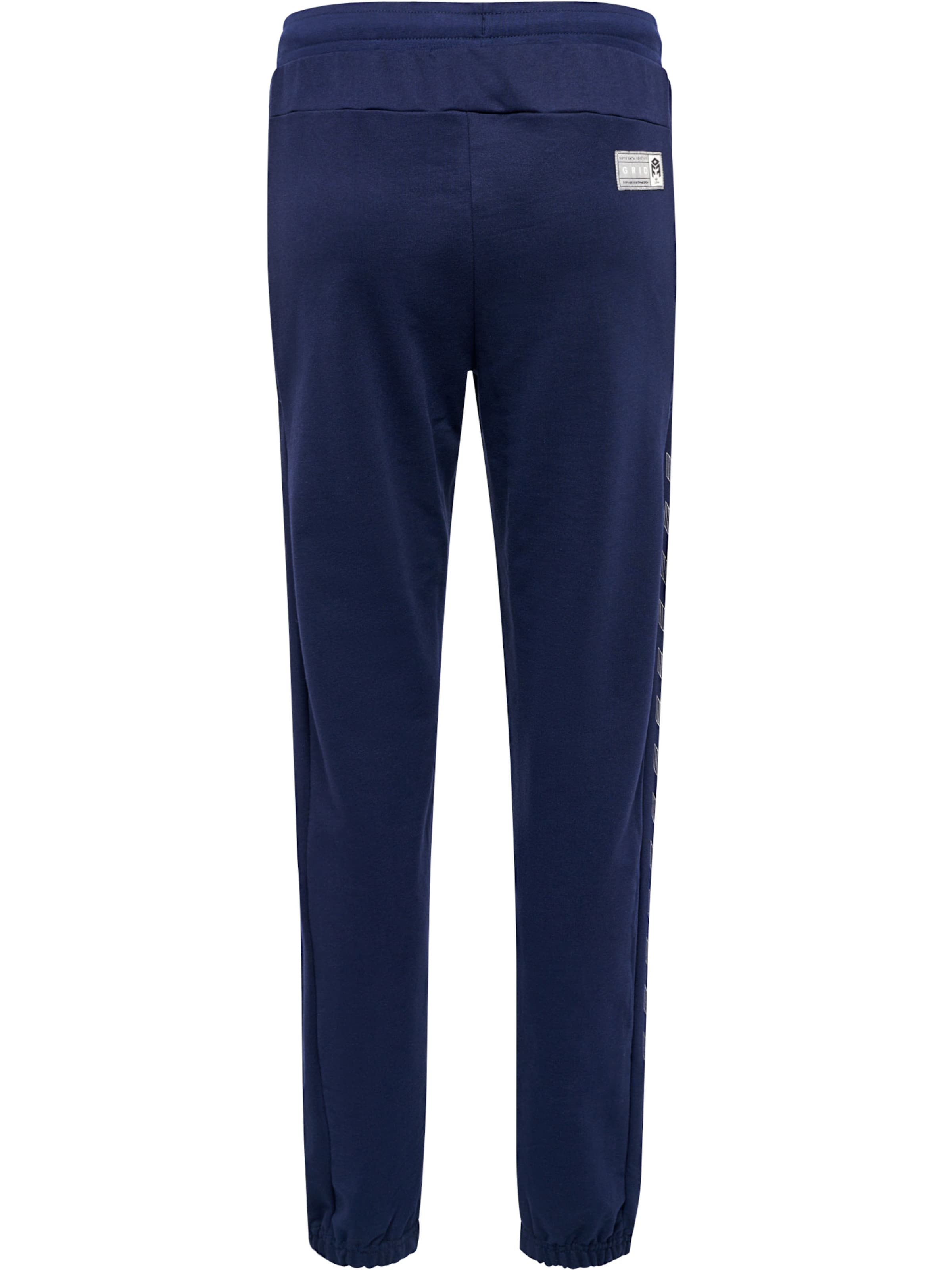 Hummel Tapered Sports trousers 'Move Grid' in Blue