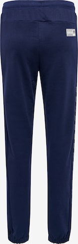 Hummel Tapered Workout Pants in Blue