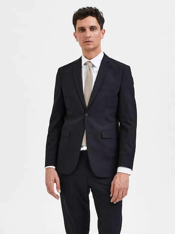 SELECTED HOMME Slim fit Suit Jacket 'Elon' in Black: front