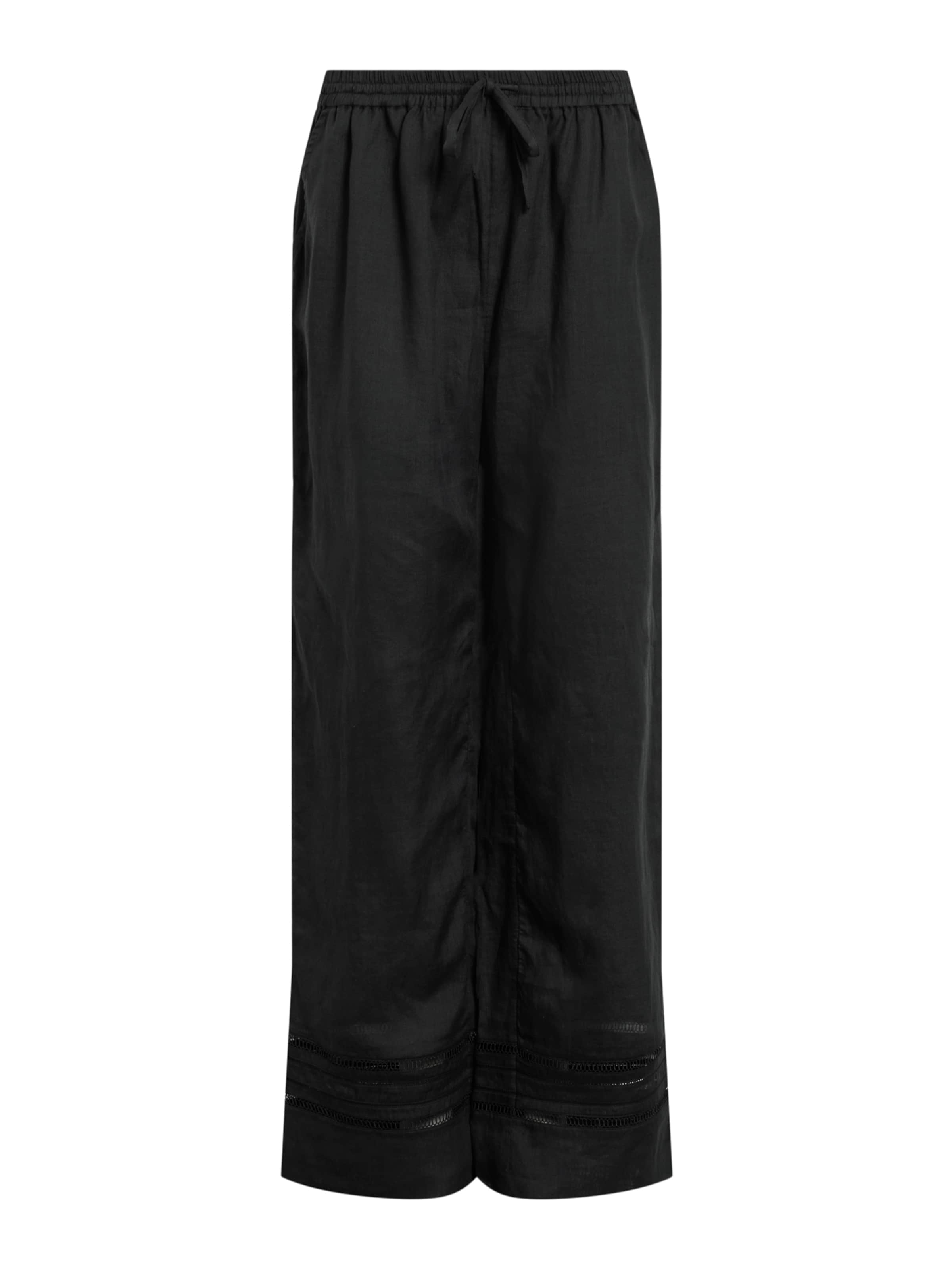 AllSaints Laiad sääred Püksid 'JADE', värv must: eest vaates