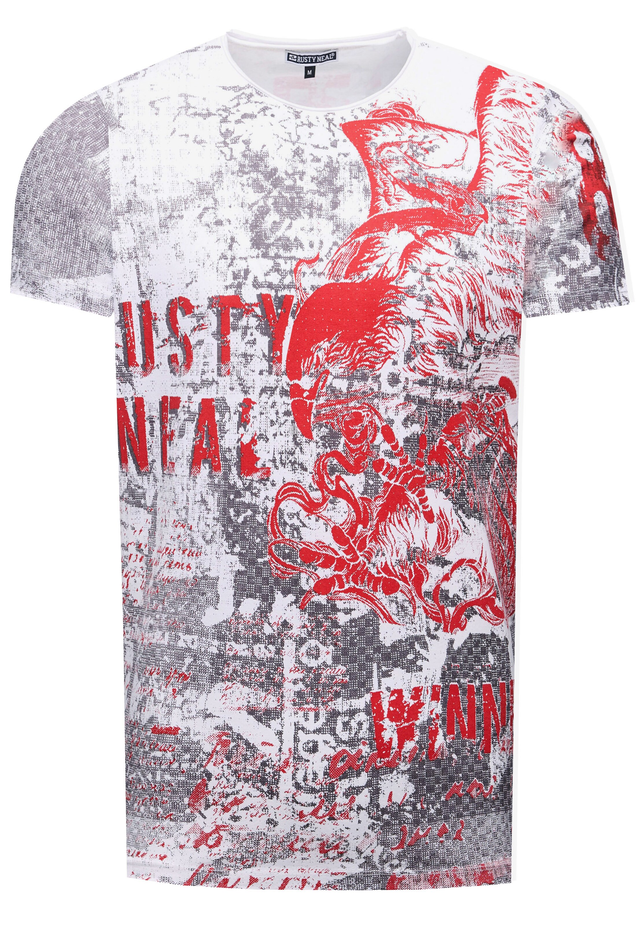 Rusty Neal Shirt in Wit: voorkant