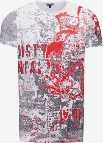 Rusty Neal Shirt in Wit: voorkant