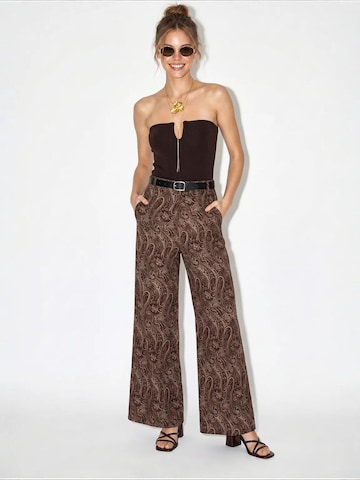 Wide Leg Pantalon 'Hose' Bianco Lucci en marron