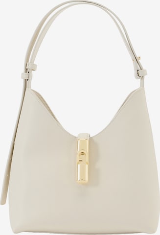 FURLA - Mala de ombro 'GOCCIA S' em branco: frente
