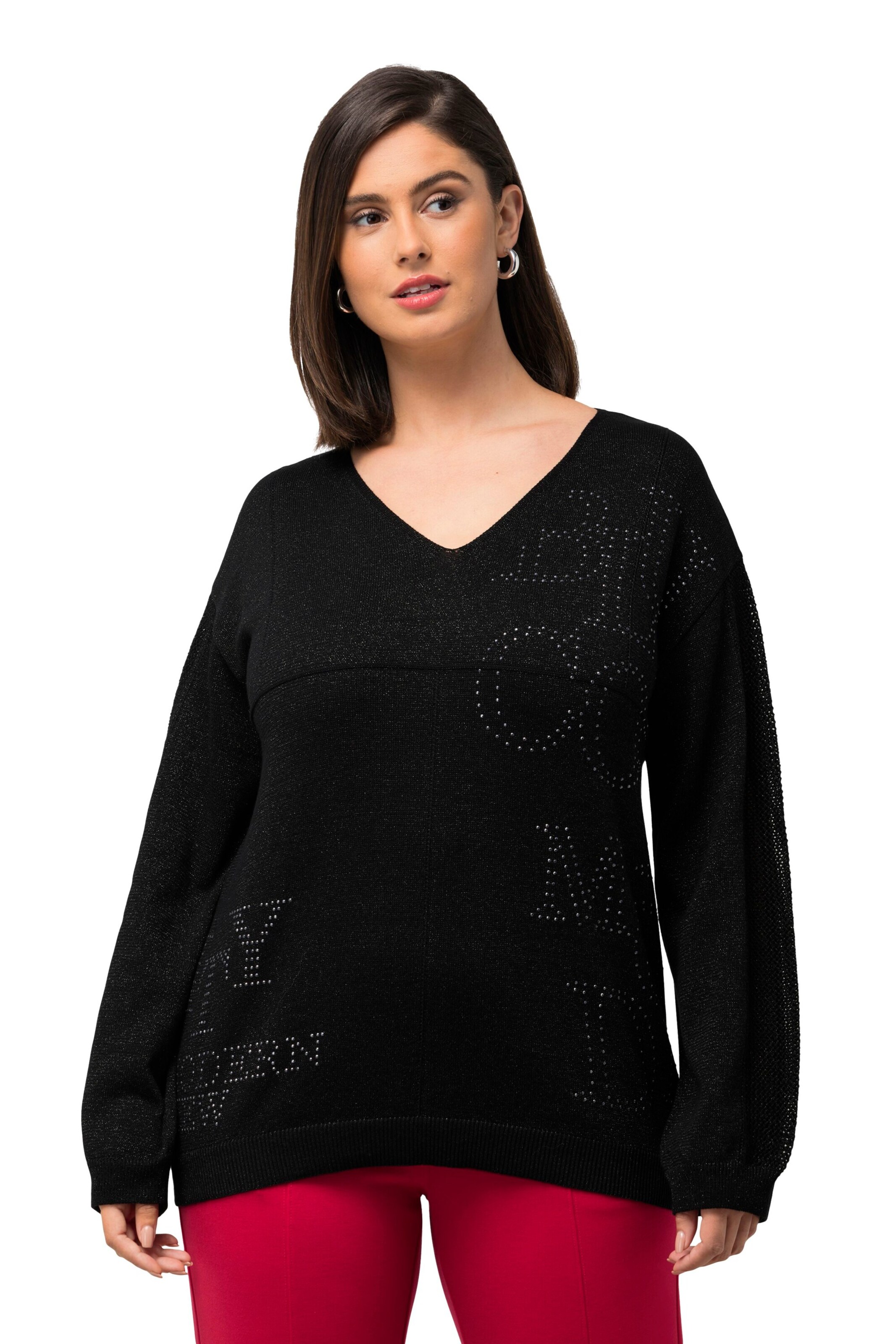 Ulla Popken Sweater in Black: front