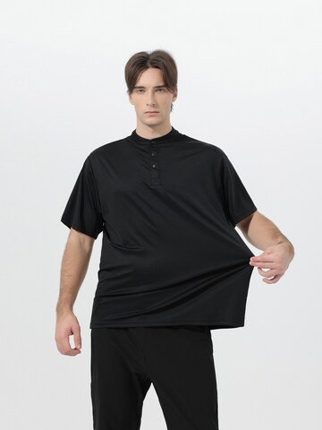 YOUTHUP Shirt 'Leibfrei' in Black