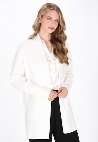 Cardigan 'Classic' DreiMaster Klassik en blanc : devant