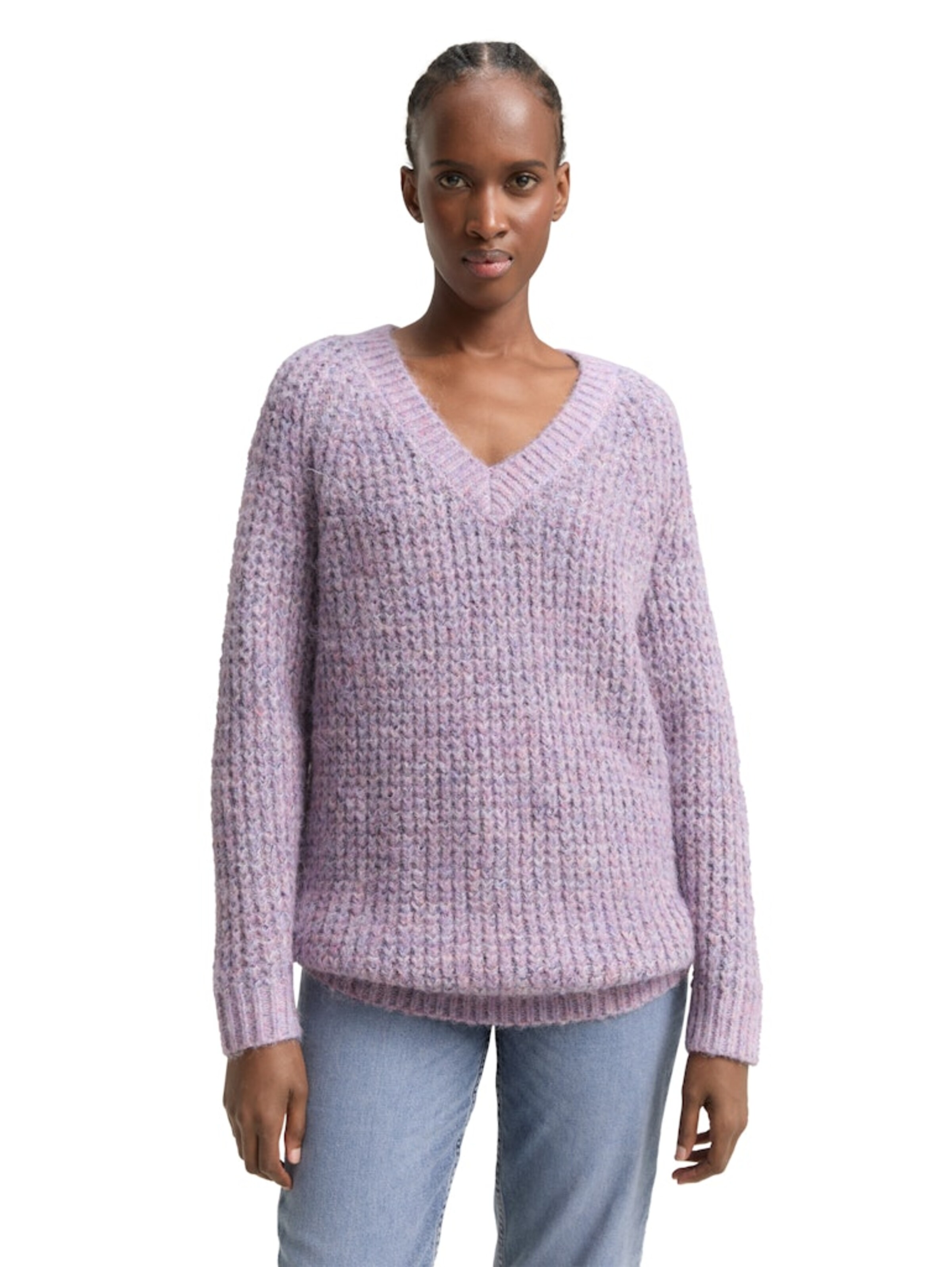TOM TAILOR DENIM Pullover in Lila: Vorderseite