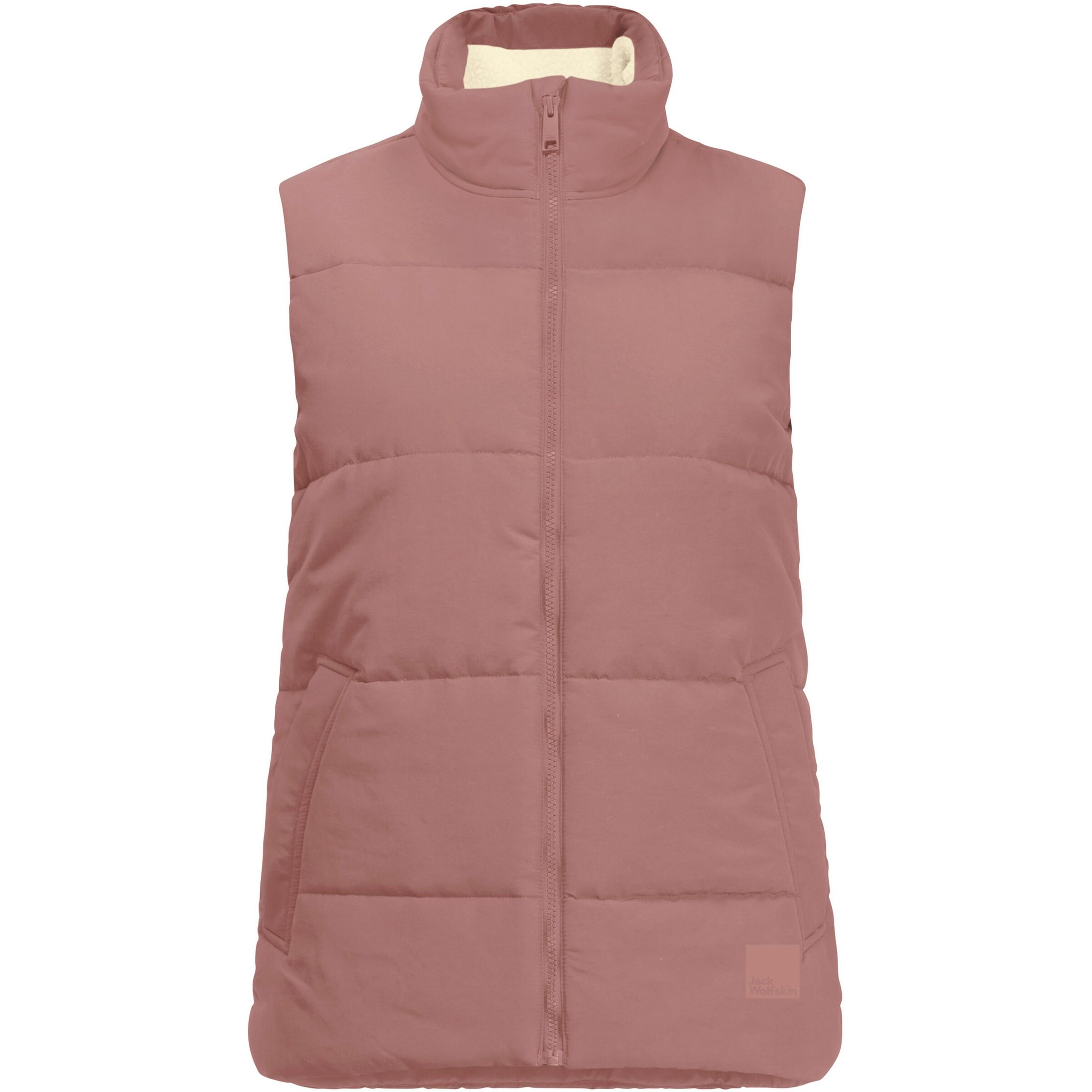 JACK WOLFSKIN Sports vest 'White Frost' in Pink: front