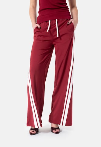 Wide leg Pantaloni 'Penni' di Elias Rumelis in rosso: frontale