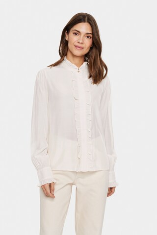 SAINT TROPEZ Bluse 'Felina' i hvid: forside