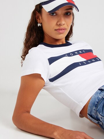 Tommy Jeans Тениска в бяло