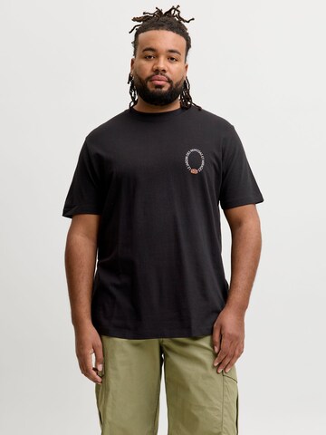 JACK & JONES - Camiseta en negro: frente