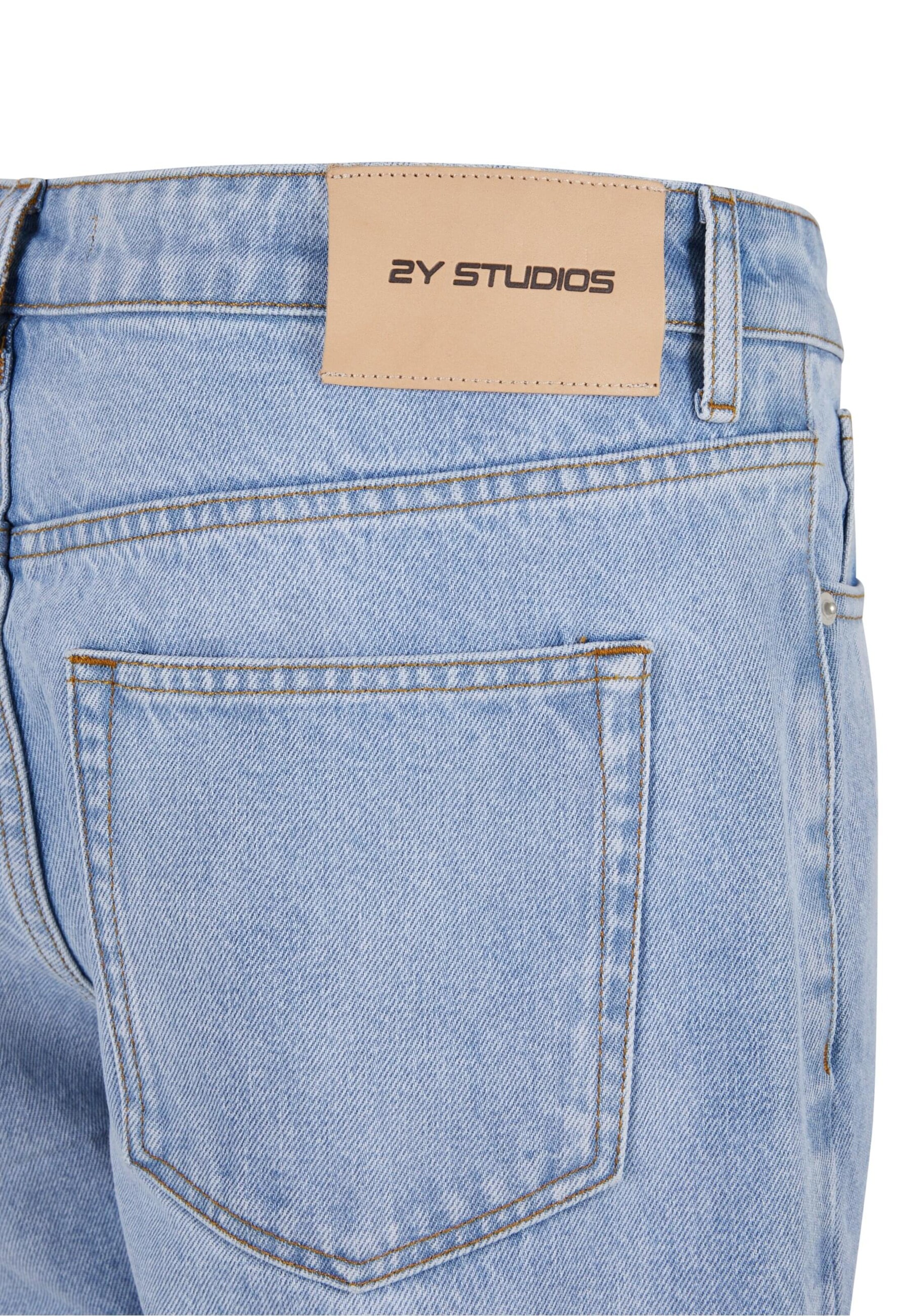 zils 2Y Studios Plati gali Džinsi 'Milu'