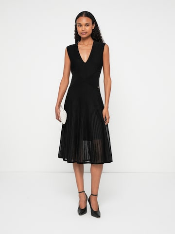 Karl Lagerfeld Úpletové šaty – černá