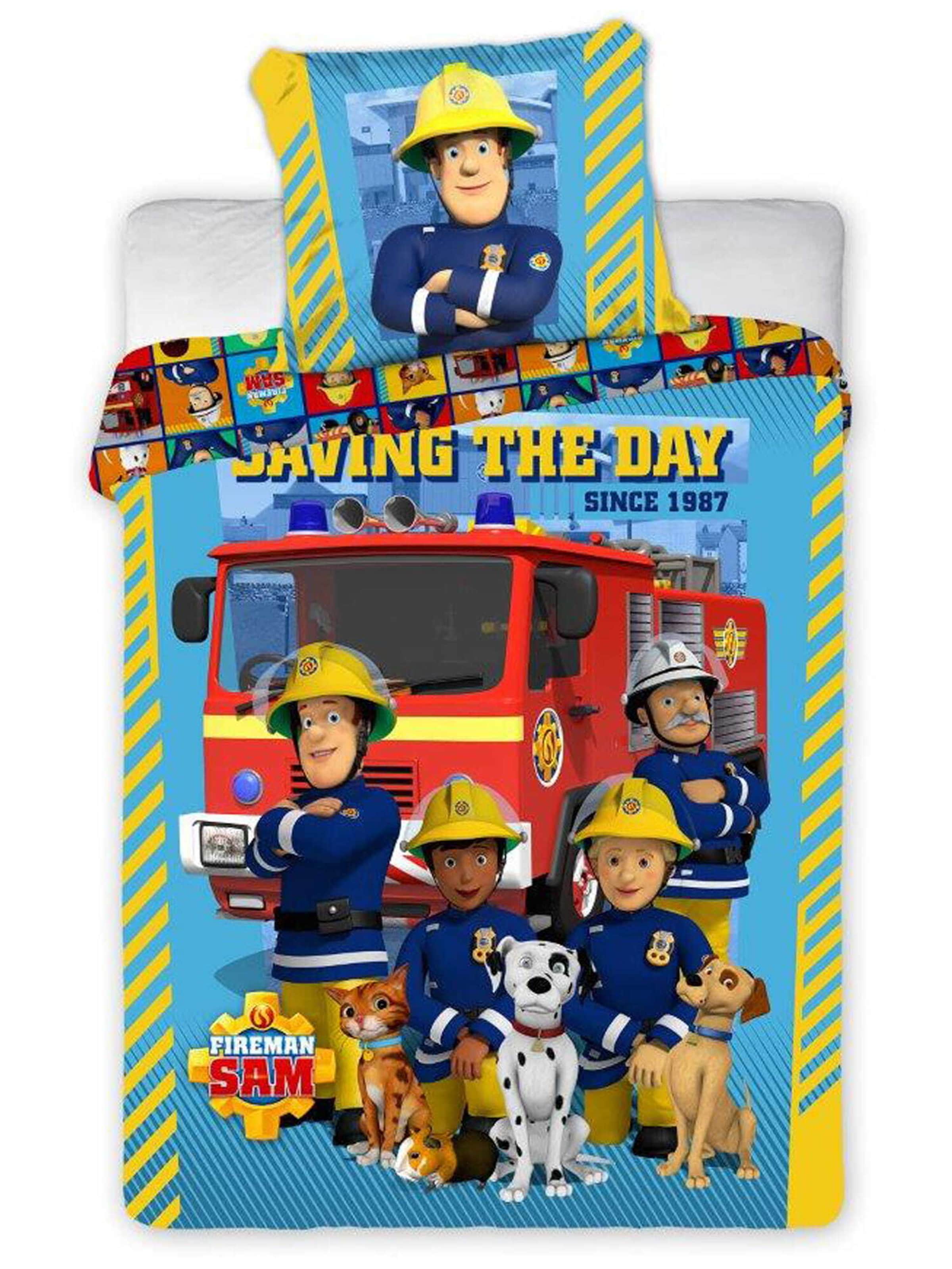 Draps 'Saving The Day' Faro Tekstylia en bleu : devant