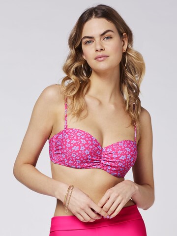 CHIEMSEE Bandeau Bikinitop in Pink: Vorderseite