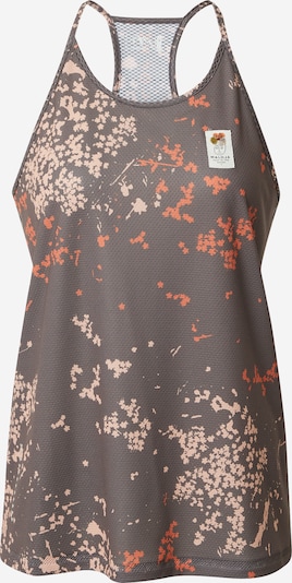 Maloja Haut de sport en taupe / orange clair / rose, Vue avec produit