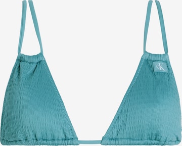 Calvin Klein Swimwear Треугольник Верх бикини в Синий: спереди