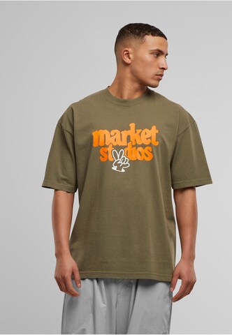 MARKET T-Shirt 'Studios' in Grün: Vorderseite