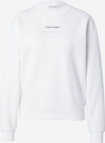 balts Calvin Klein Sportisks džemperis: no priekšpuses