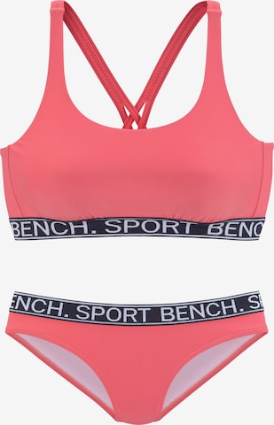 BENCH - Bustier Bikini en naranja: frente