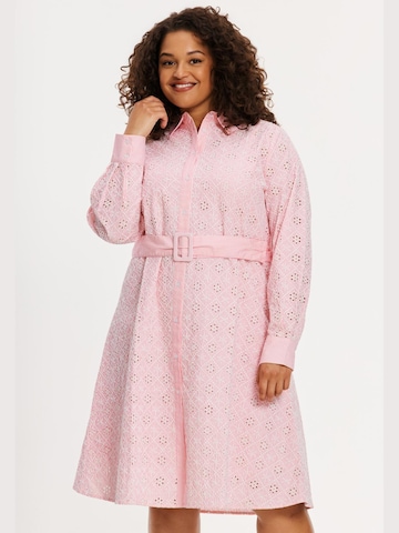 YOEK Blousejurk in Roze: voorkant