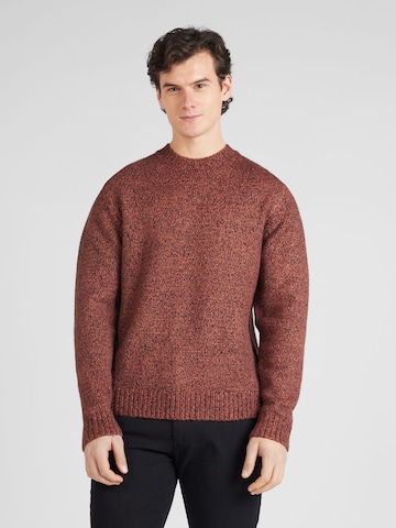 Pull-over Abercrombie & Fitch en marron : devant