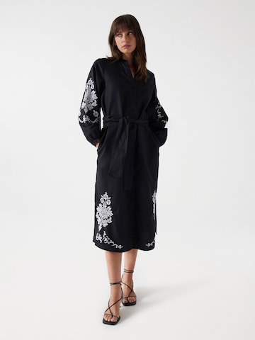 Salsa Jeans Blousejurk in Zwart: voorkant