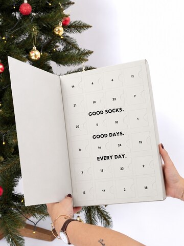 Occulto Socken 'Calendar'‌‌‌‌‌ in Weiß