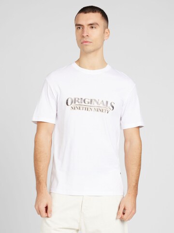 T-Shirt 'GRAND' JACK & JONES en blanc : devant