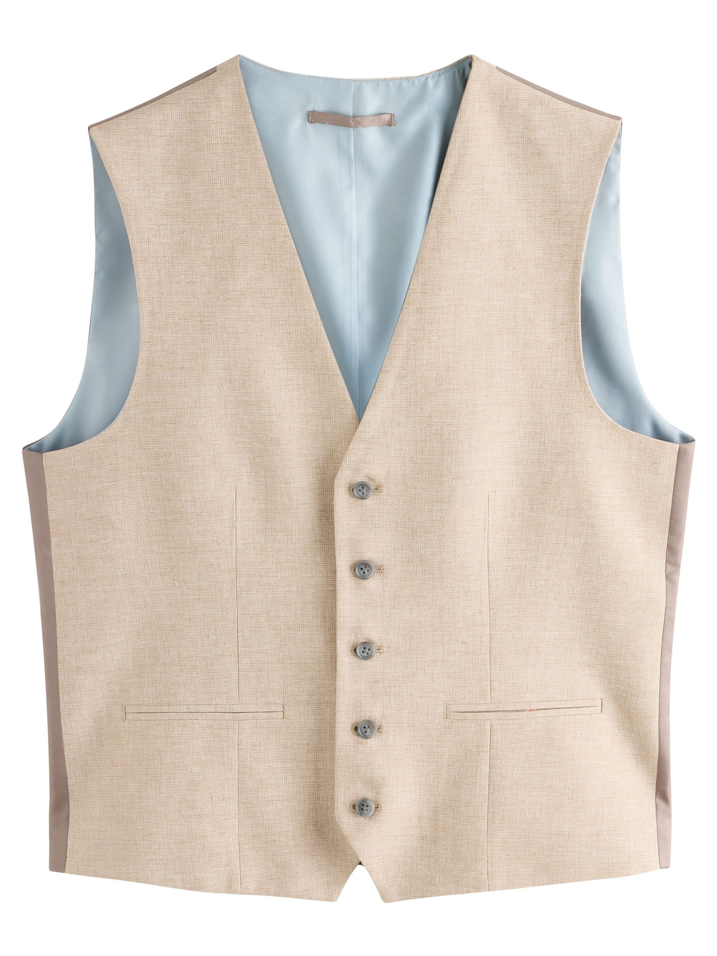 Next Suit vest in Grey: front