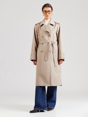 SELECTED - Abrigo de entretiempo 'SLWKENSINGTON' en marrón: frente