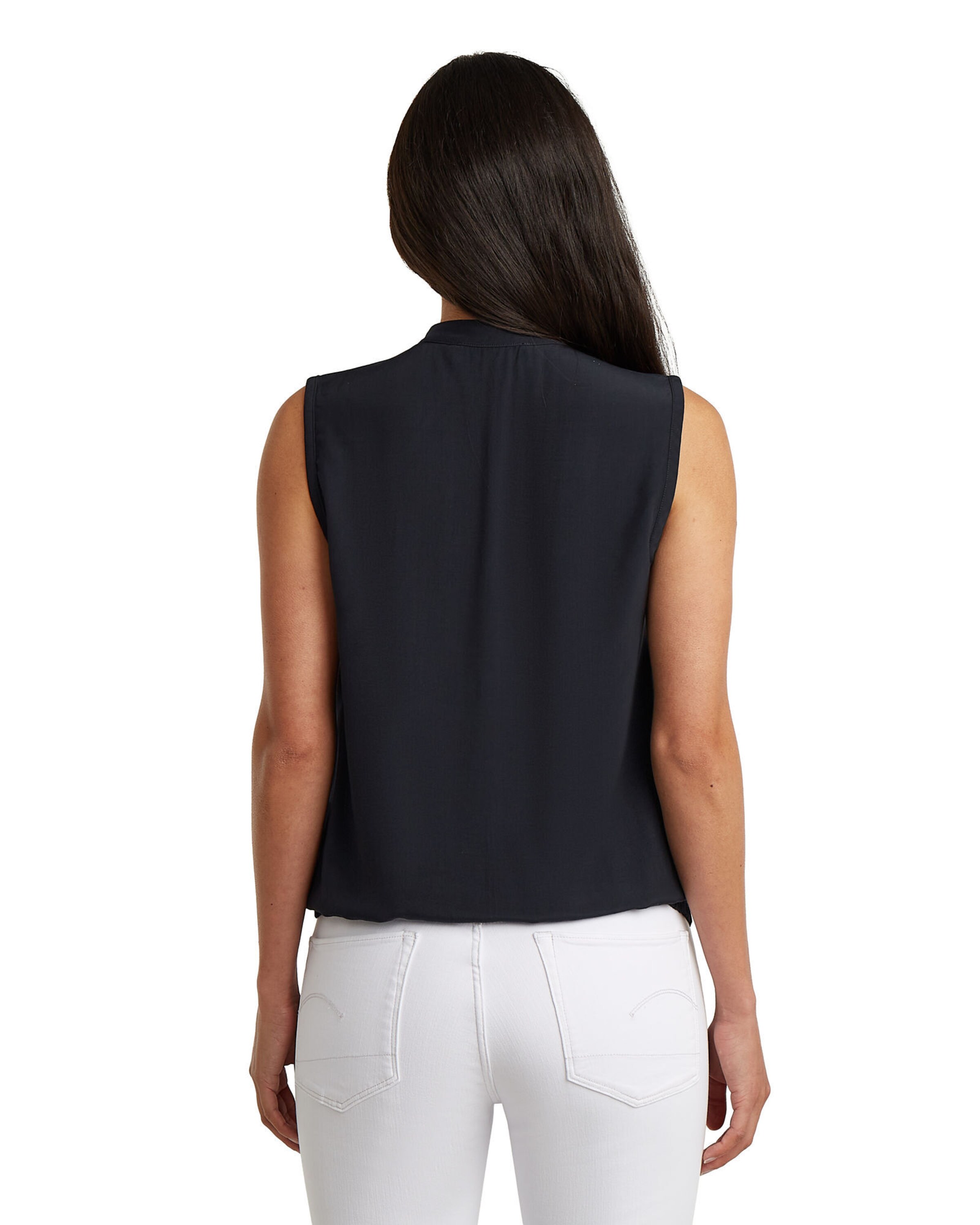 G-STAR Shirt 'Stand-Up Collar' in Black